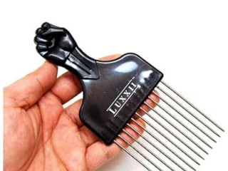 Afro steel comb